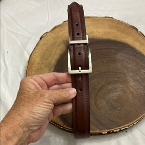 Dickies Unisex Brown& Black Reversible Bonded Leather Belt, 26-28”